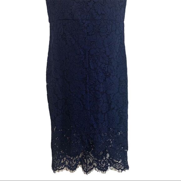 LOVER Oasis Fitted Dress In Navy - Picture 3 of 11